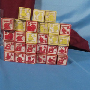SESAME STREET BLOCKS, Antique Letter blocks with Sesame street Characters, Letter Blocks Number Blocks, Antique childrens wood blocks number