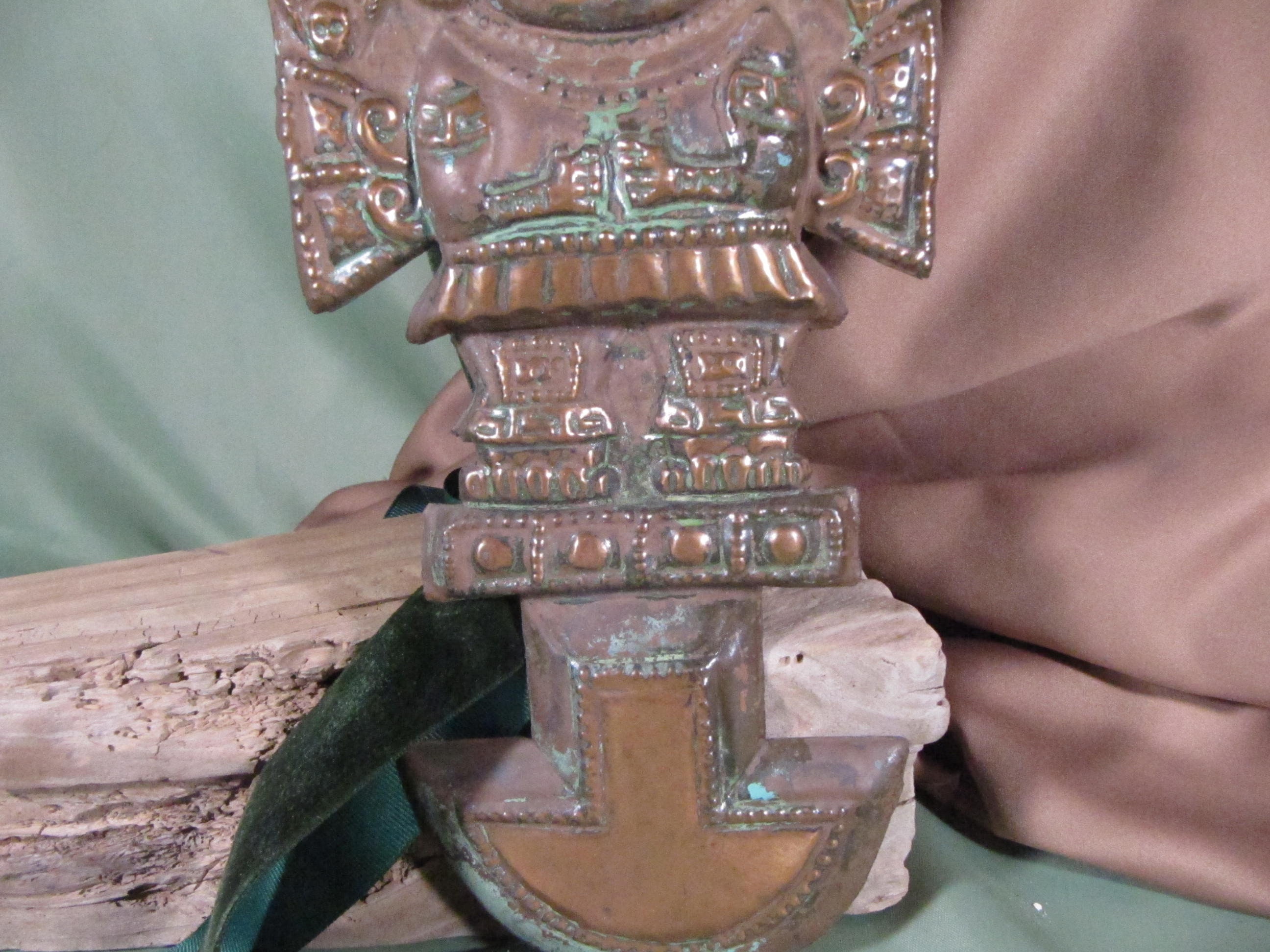 COPPER SILVER AZTEC Image, Aztec Reproduction,mexican Plaque of Copper ...
