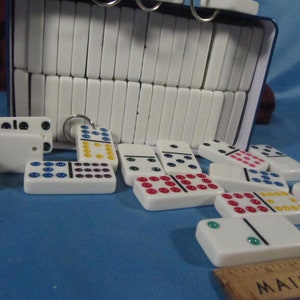KEY RING With VINTAGE Domino Tile, Domino Tile Key-chain, Key-chain ...