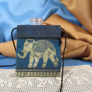 VINTAGE ELEPHANT PURSE, Thailand Coin Pouch,Vintage Change Purse, Vintage Bag, Small Shoulder elephant bag purse pouch Direct from Thailand