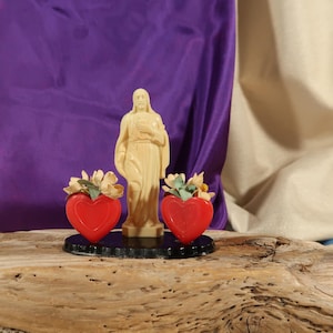 Vintage West Germany Jesus Statue, Religious Statue, Vintage Sacred Heart, Catholic Statue, Jesus Figurine, Jesus Sculpture, Religious Art