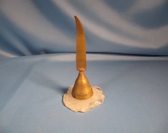 SINO ANTIGO da ÍNDIA, Sino pequeno de latão feito na Índia, Sino feito de latão, Sino de latão, Sino da Índia, Sino cerimonial da Índia, Latão