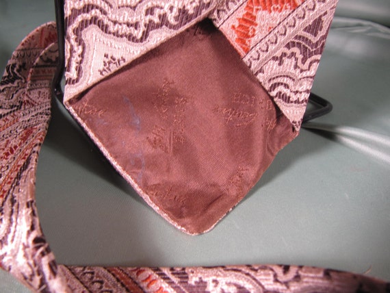 RETRO SWISS SILK Tie,100 percent silk tie, silk t… - image 4