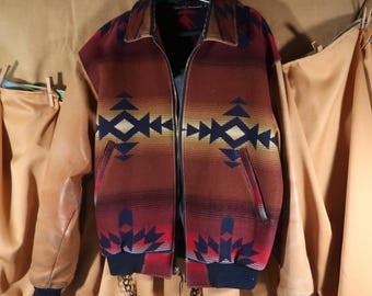 Chaqueta vintage Pendleton para hombre, talla pequeña.