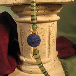 ANCIENT EGYPT REPLICA Lapis Necklace , Vintage Reproduction Egyptian Necklace, Lapis Necklace, Egyptian Lazuli Necklace, Antique Replica