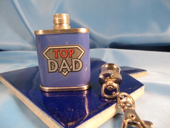 FLASK KEYCHAIN for DAD, One ounce stainless steel… - image 5