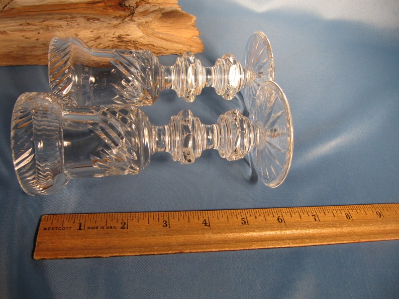 TIPPERARY CRYSTAL CANDLEHOLDERS Set of Two Crystal Candle Etsy