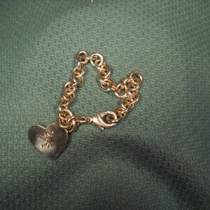 SILVER PLATED BRACELET, Silver plated Charm Bracelet, mens or womens Chain Link Bracelet, Chain Link  Viintage Bracelet,Unisex link Bracelet
