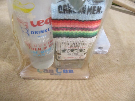 カンクン メキシコ テキーラ ヴィンテージ ボトル、空のメキシコ