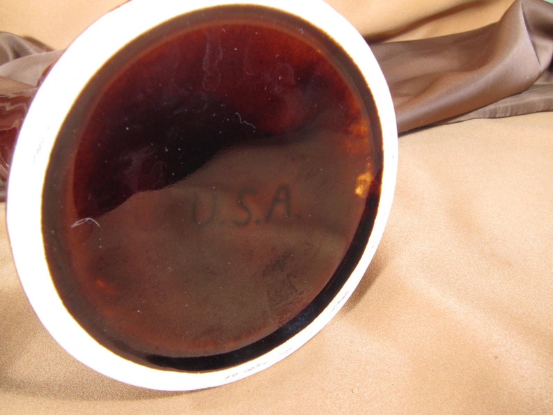 Authentic Mid-Century California Pottery Tea Pot coffee Brown Glaze Large coffee tea Pot with Handle USA CALIFORNIA COFFEE Pot