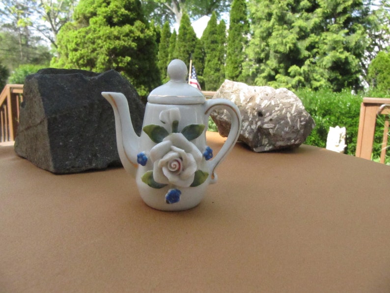 MINIATURE TEAPOT VASEmade in Japan Ceramic 4 and half inch Etsy
