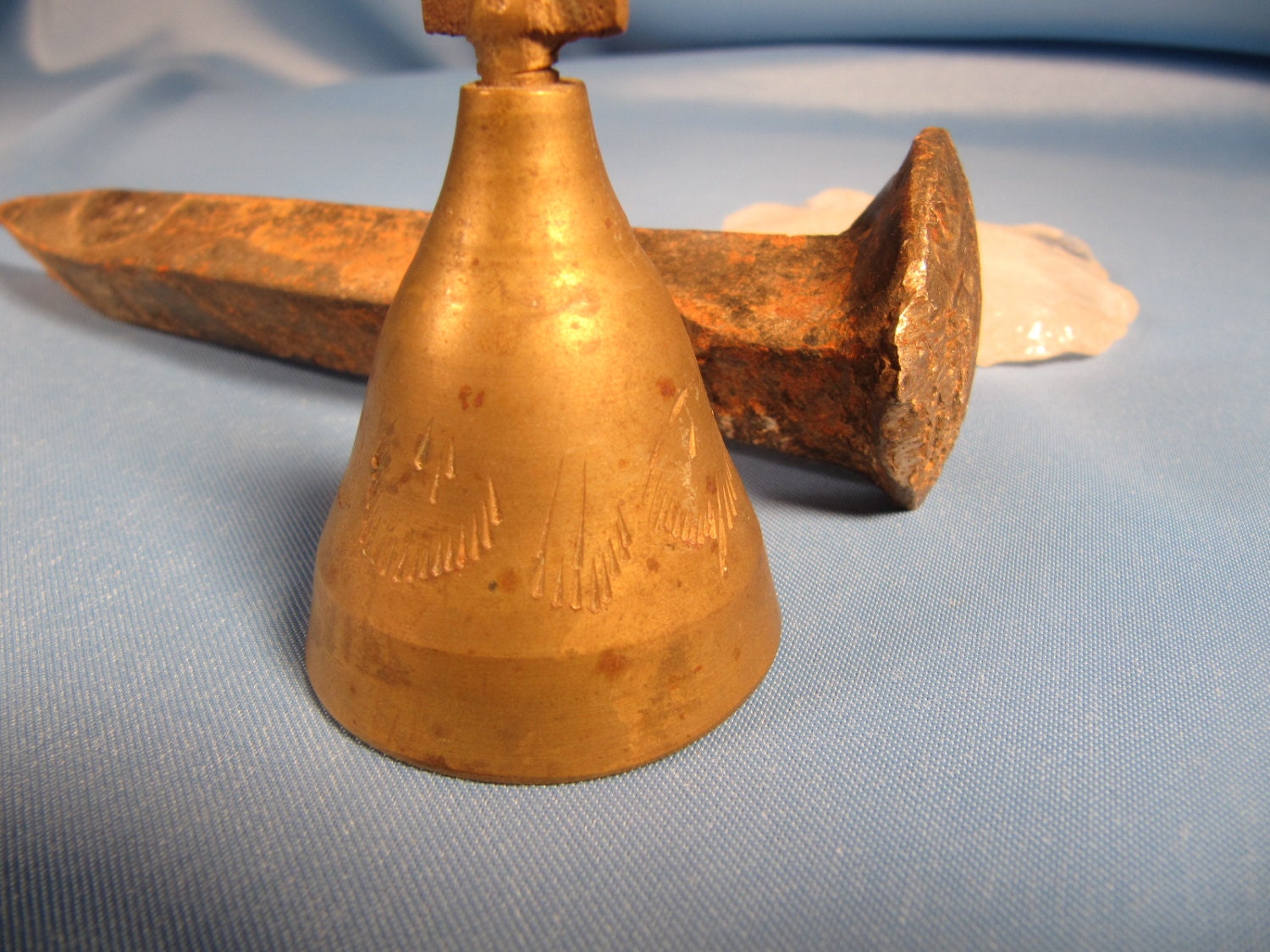 ANTIQUE BELL From INDIA Small Brass Bell Made in India Bell Etsy