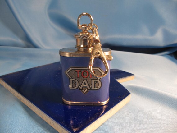 FLASK KEYCHAIN for DAD, One ounce stainless steel… - image 2