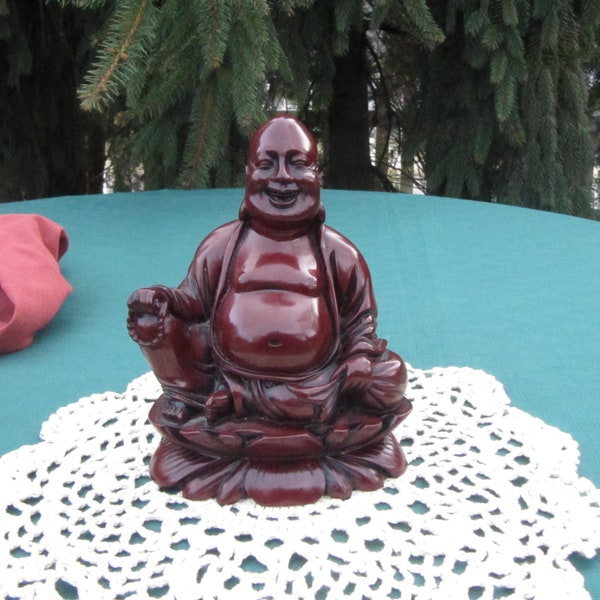 SITTING LAUGHING BUDDHA with Beads Jolly Laughing Buddha,Sitting Buddha from China made of resin,from China,red laughing Buddha holding bead