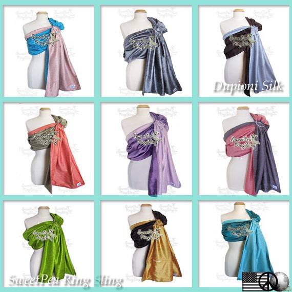 dupioni silk ring sling