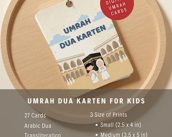 Umrah Karten Dua Deutsch: Umrah Guide Kitabi Digital Download Islamische Dua Karten Lernkarten Pilgerreise Vorbereitung