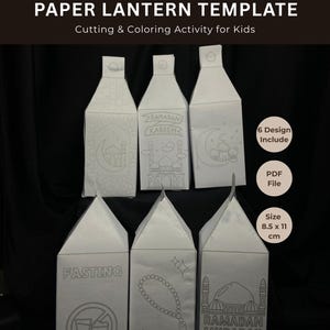 Ramadan Lantern Printable: DIY Coloring Craft for Kids (Islamic Decoration)