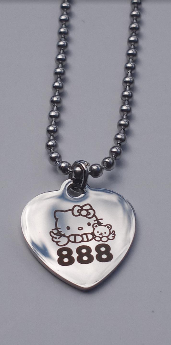 Hello Kitty Angel Number Necklace - Etsy