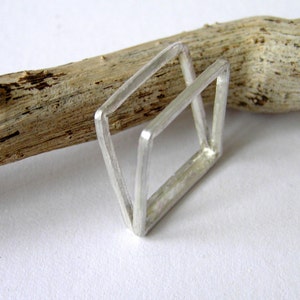 Double band sterling silver ring. Silver Double Band Ring - Sterling Silver Ring - Silver Band Ring - Stacked Ring - Double Ring Band