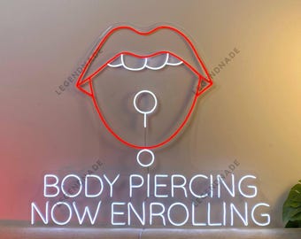 ADVPRO Cartel Luminoso I213-r Open Tattoo Piercing Shop New Neon