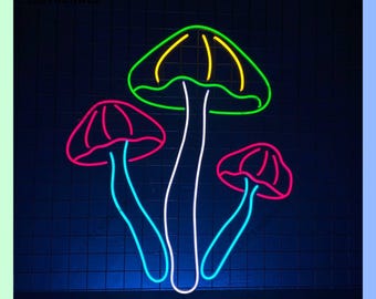 Mushroom Neon Sign, Mushroom Led Sign, Mushroom Led Light, Mushroom Neon Light, Mushroom Wall Art Light, Mushroom Home Wall Decor