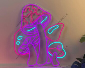 Mushroom Neon Sign, Mushroom Led Sign, Mushroom Led Light, Mushroom Neon Light, Mushroom Wall Art Light, Mushroom Home Wall Decor