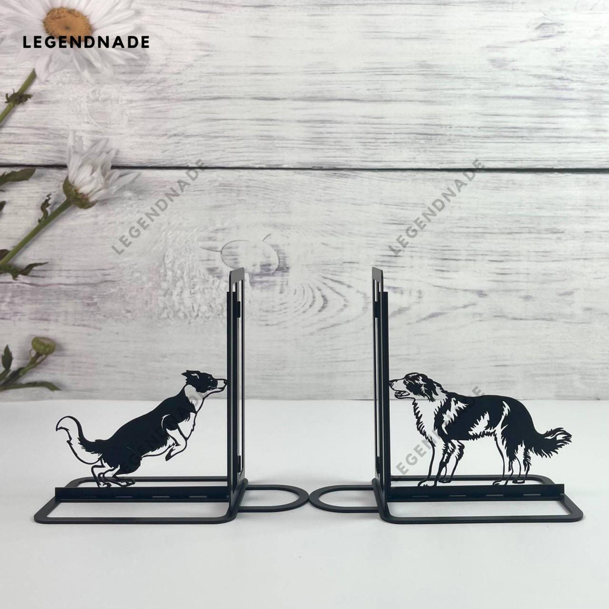 Collie Dog Bookends - Etsy