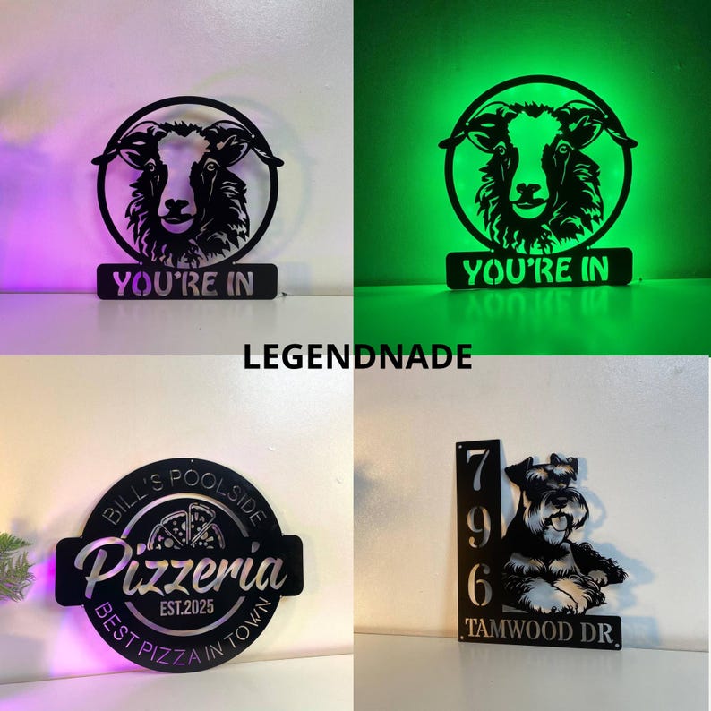 Personalized Metal Sign With Custom Logo – Business Name Sign, Outdoor ...