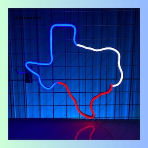 Texas kaart neonreclame, Texas kaart lijntekeningen led-bord, Texas kaart led licht, Texas kaart neonlicht, Texas kaart kunst aan de muur licht, muurdecoratie huis