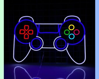 Game Controller Neon Sign, Game Controller Led Sign, Gaming Room Led Light, Gamer Neon Light, Bar Pub Wall Art Light, Gaming Club Wall Decor