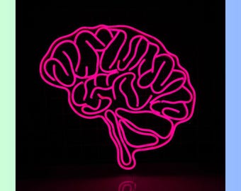 Brain Neon Sign, Custom Human Brain Led Sign, Human Brain Led Light, Brain Neon Light, Brain Wall Art, Human Brain Home Wall Decor