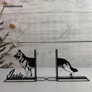 Personalized Shetland Sheepdog Dog Metal Bookend Dog Bookends, Bookshelf Decor, Book Lover Gift, Dog Table Sign, Metal Desk Decor Home Decor