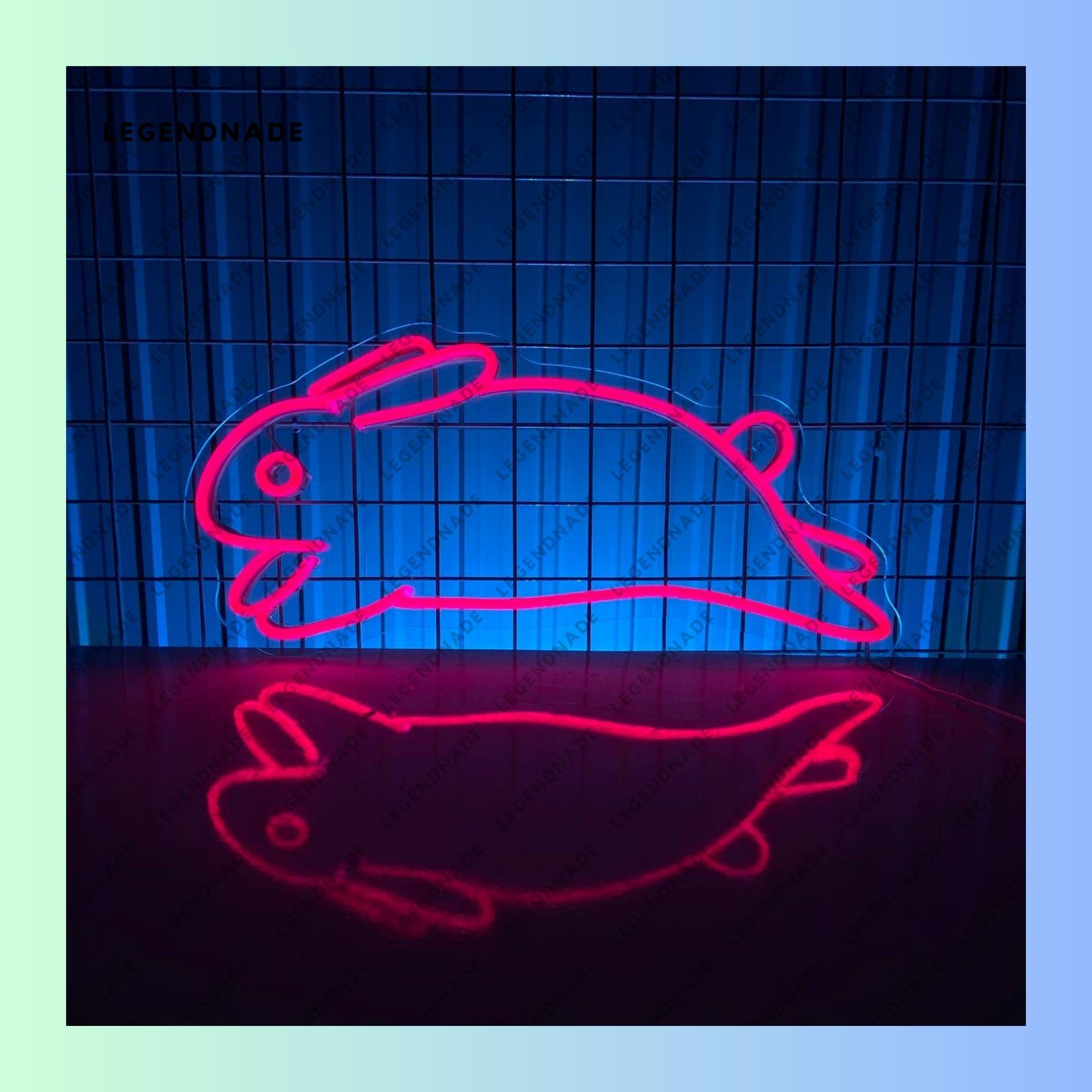 Bonnie Rabbit Neon Sign Rabbit Neon Sign, Rabbit Led Sign Decor, Cute Rabbit Led Light, Rabbit ...