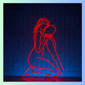 Sexy Couple Neon Sign, Cuddling Couple Led Sign, Sexy Girl Led Light, Sexy Man Neon Light, Room Wall Art Light, Couple Home Wall Decor
