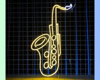 ADV PRO M017-y Saxophones Music Instrument NR Neon Light Sign