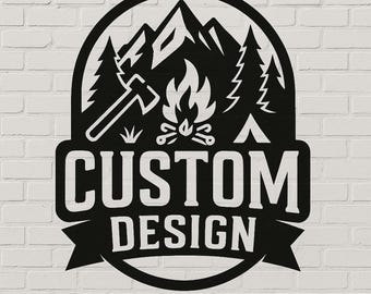 Personalisiertes Metallschild mit individuellem Logo - Geschäftsnamen-Schild, Outdoor-Metallschild, kundenspezifische Metallwandkunst, Firmenlogo-Schild