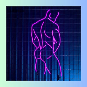 Sexy Man Neon Sign, Sexy Body Led Sign, LGBT Sexy Man Led Light, 6 Packs Man Neon Light, Room Wall Art Light, Gym Home Wall Decor