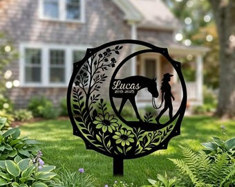 Placa de metal personalizada para memorial de cavalos, decoração equina personalizada para quintal, sinal de condolências pela perda de um animal de estimação.