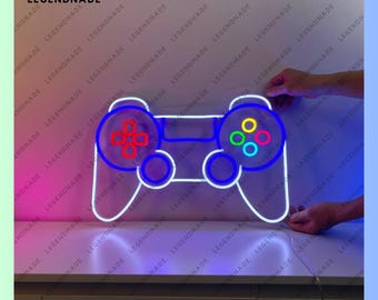 Gamepad Neon Sign, Game Controller Led Sign, Gaming Room Led Light, Gamer Neon Light, Game Bar Pub Wall Art, Gaming Club Wall Decor
