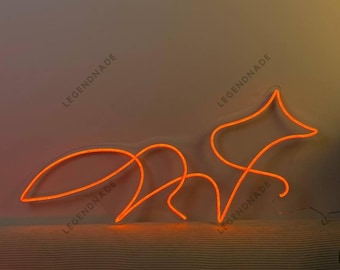 Minimalist Fox Neon Sign, Fox Line Art Led Sign, Fox Led Light, Fox Neon Light For Room Sign, Fox Wall Art, Fox Home Wall Decor