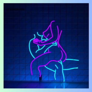 Sexy Couple Neon Sign, Cuddling Couple Led Sign, Sexy Girl Led Light, Sexy Man Neon Light, Room Wall Art Light, Couple Home Wall Decor