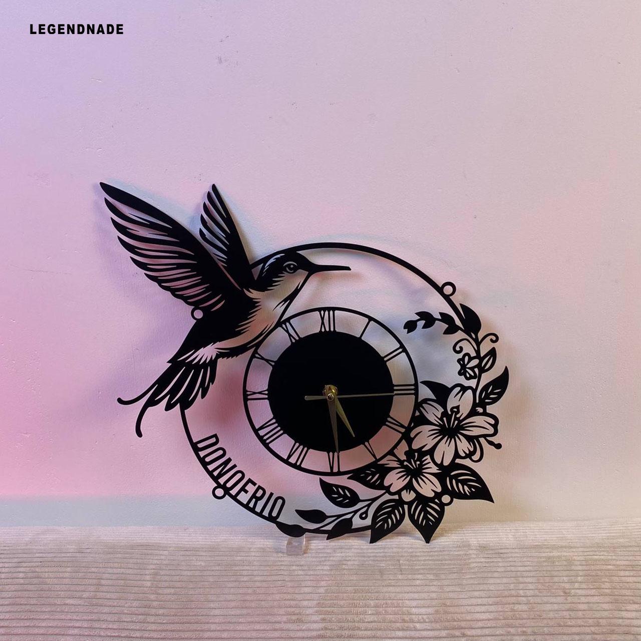  ハミングバードの置き時計 Hummingbird clock - Etsy 日本