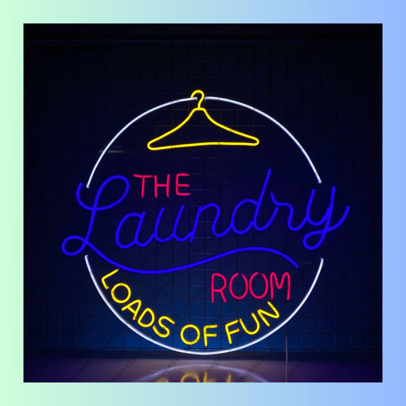 The Laundry Room Sign IX