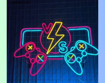 Gamepad Neon Sign, Game Controller Led Sign, Gaming Room Led Light, Gamer Neon Light, Game Bar Pub Wall Art, Gaming Club Wall Decor