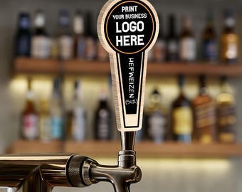 Benutzerdefinierter Bierhahngriff aus Holz mit Logo, personalisierter Barhahn für die Brauerei oder Hausbar, Business Branding Draft Handle Bar Zubehör