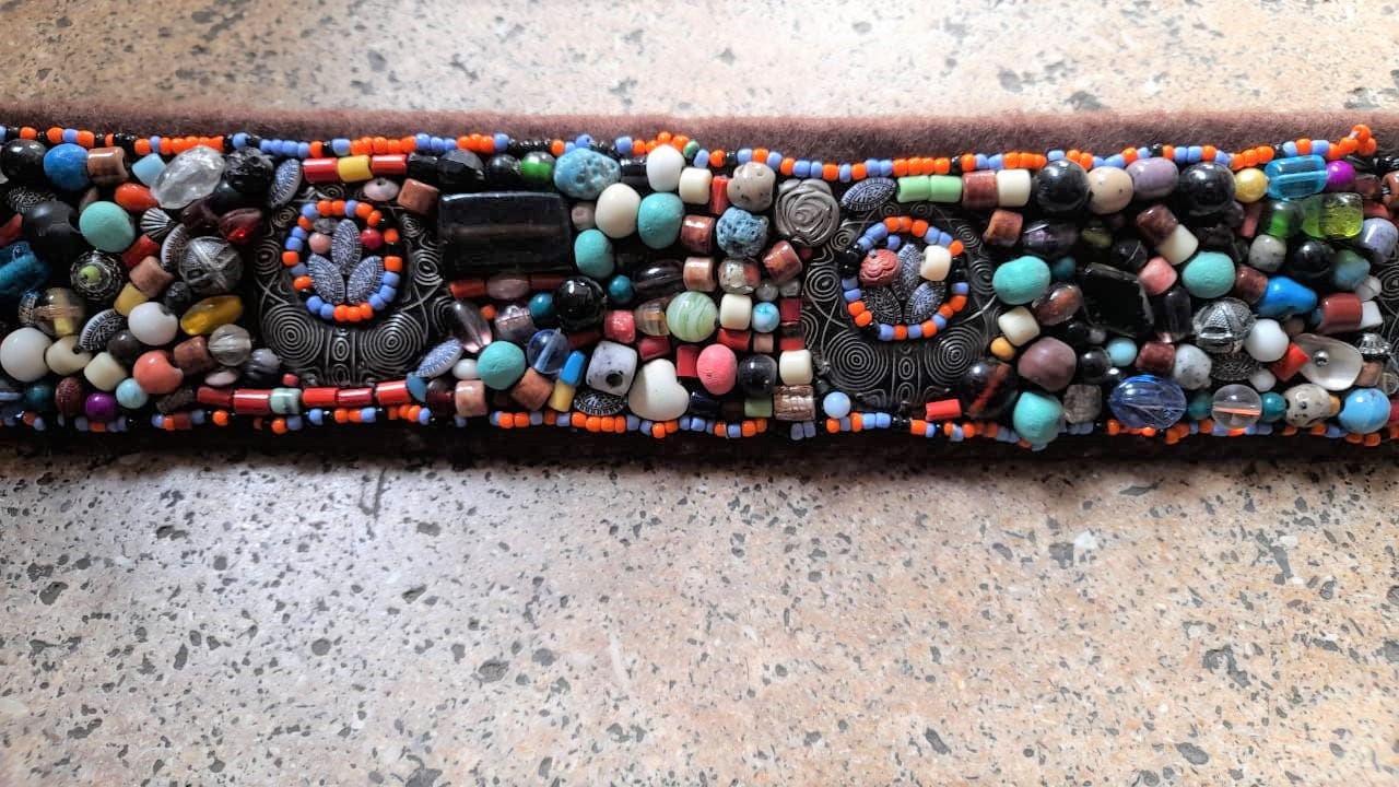 Hand crafted beads and metal Belt, 100% Moroccan Handmade Beaded Traditional Moroccan Belt - Etsy main image 3