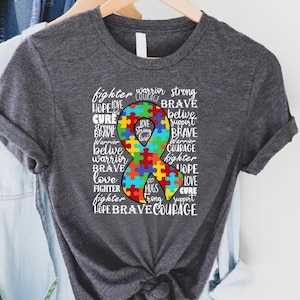 Autism Awareness Shirt, Family Autism Support Squad, Autism Ribbon Tee, Autism Awareness Month Tee, Neurodiversity Shirt, Inclusion T-shirt