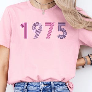 50th Birthday Shirt, Vintage 1975 Shirt, 50th Birthday Gift For Women, Retro 1975 T shirt, Vintage 1975 Shirt Women, 50th Birthday Friend