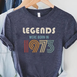 Vintage 1973 Birthday T-Shirt: Retro 50th Birthday Gift