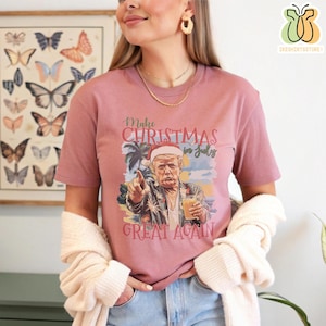 MAGA Santa Christmas Shirt: Republican Holiday Humor Tee